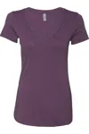 Next Level Womens Triblend Deep V-neck T-shirt In Multi
