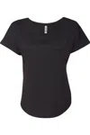 Next Level Womens Triblend Dolman T-shirt In Black