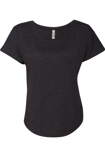 Next Level Womens Triblend Dolman T-shirt In Black