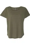 Next Level Womens Triblend Dolman T-shirt In Green