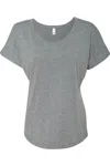 Next Level Womens Triblend Dolman T-shirt In Multi