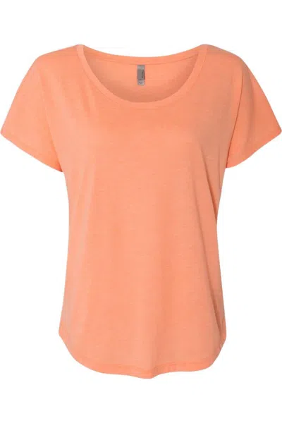 Next Level Womens Triblend Dolman T-shirt In Orange