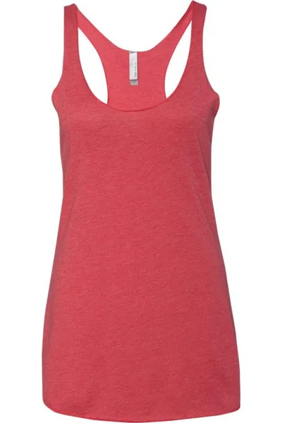 Next Level Womens Triblend Racerback Tank In Red