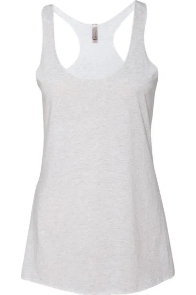 Next Level Womens Triblend Racerback Tank In White