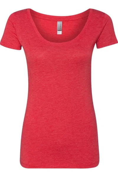 Next Level Womens Triblend Scoop Neck T-shirt In Multi