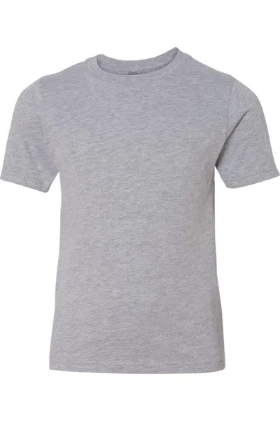 Next Level Kids' Youth Cotton T-shirt In Gray
