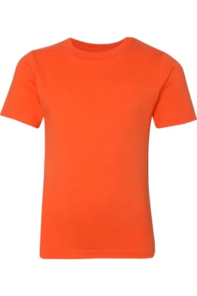 Next Level Kids' Youth Cotton T-shirt In Orange