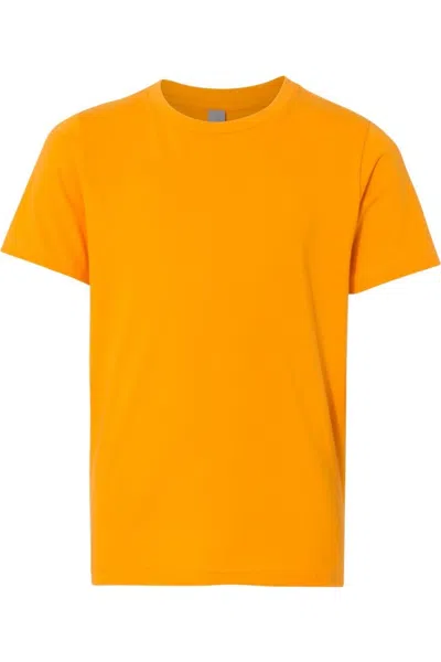 Next Level Kids' Youth Cotton T-shirt In Yellow