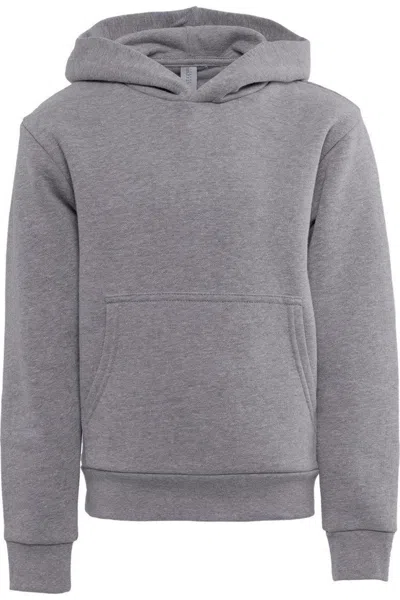 Next Level Kids' Youth Fleece Hoodie In Gray