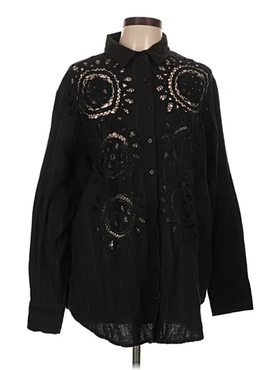 Pre-owned Next Long Sleeve Blouse In Black