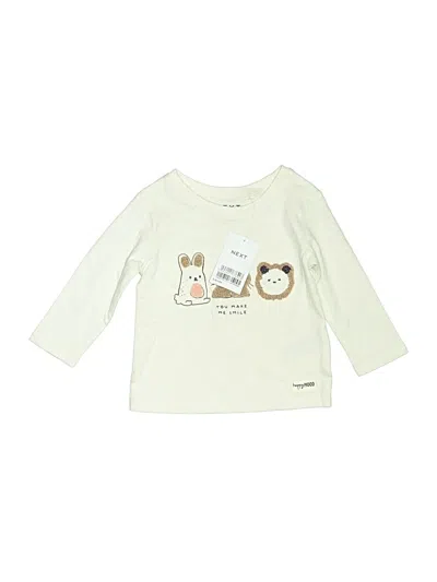 Next Babies' Long Sleeve T-shirt In White