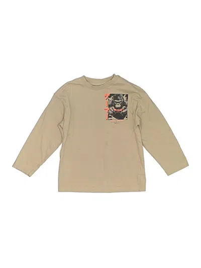Pre-owned Next Kids' Long Sleeve T-shirt In Tan