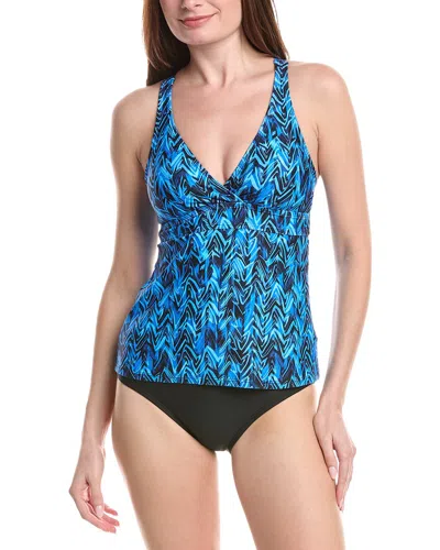 Next Lunge Sport Tankini In Blue