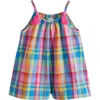 Next Madras Plaid Playsuit In Multi