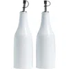 Next Malvern Set Of 2 Stoneware Bottles With Tray In White