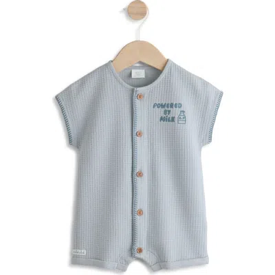 Next Babies'  Milk Club Waffle Knit Romper In Gray