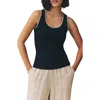 Next Monochrome Embroidered Cotton Rib Tank