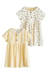Next Pack Of 2 Assorted Stretch Cotton Dresses In White