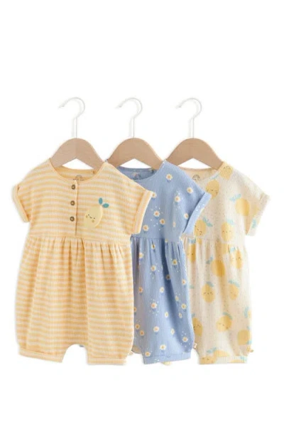 Next Babies'  Pack Of 3 Assorted Rompers
