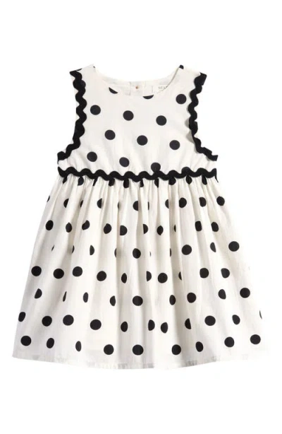 Next Babies'  Polka Dot Rickrack Dress In White
