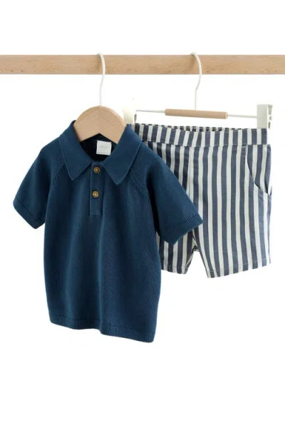Next Babies'  Polo & Shorts Set In Multi