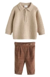 Next Pullover & Pants Set In Brown