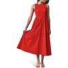 Next Rib Bodice Tank Maxi Dress In Red