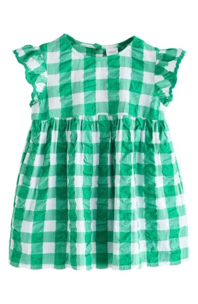 Next Kids'  Ruffle Dress In Green