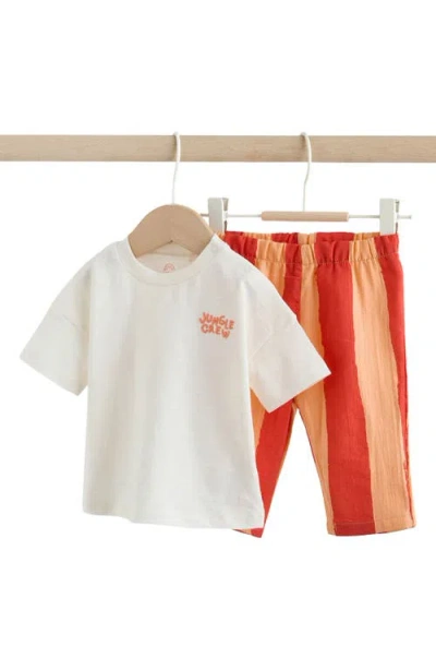 Next Babies'  Safari Graphic T-shirt & Pants Set In Multi