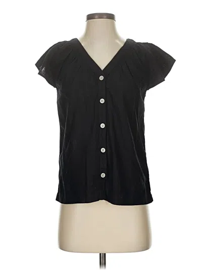 Pre-owned Next Short Sleeve Blouse In Black