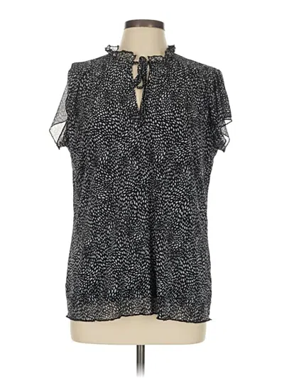 Pre-owned Next Short Sleeve Blouse In Black
