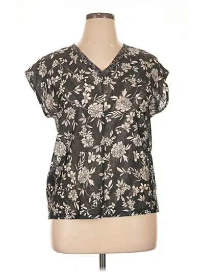 Pre-owned Next Short Sleeve Blouse In Black