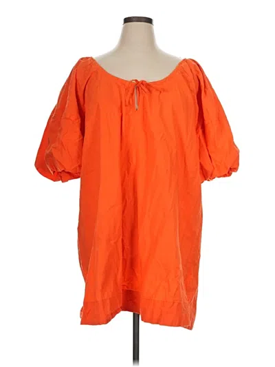Pre-owned Next Short Sleeve Blouse In Orange