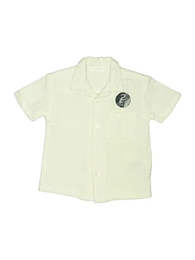 Next Babies' Short Sleeve Button Down Shirt In Green