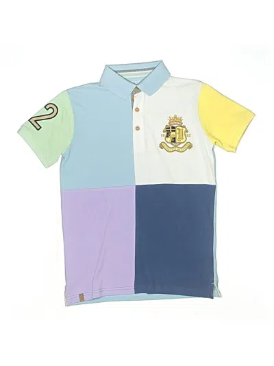 Pre-owned Next Kids' Short Sleeve Polo Shirt In Blue