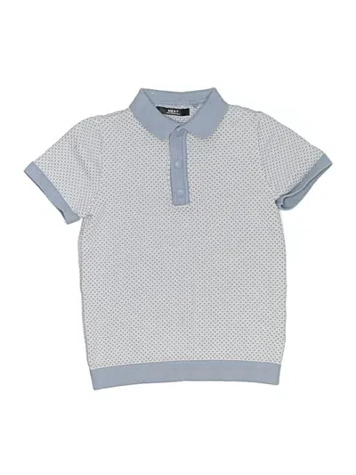 Pre-owned Next Kids' Short Sleeve Polo Shirt In Blue