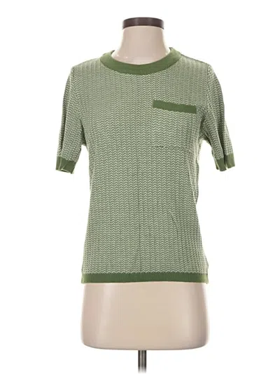 Pre-owned Next Short Sleeve Top Green Crew Neck Tops