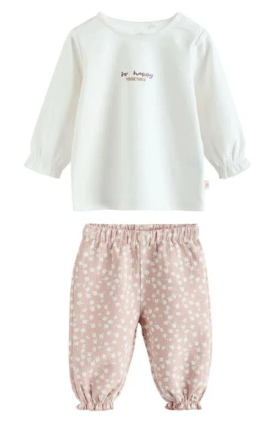 Next Babies'  So Happy Together Top & Pants Set In Multi