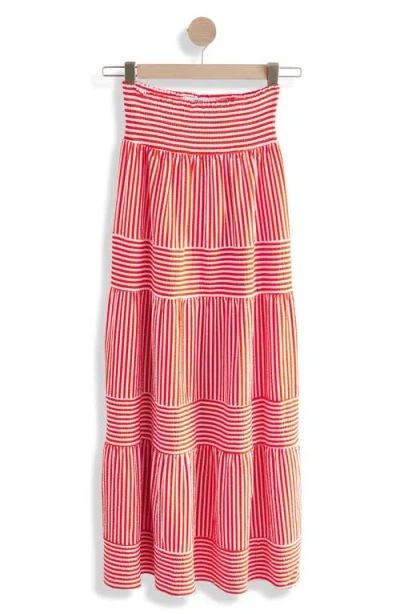 Next Stripe Tiered Cotton Maxi Skirt