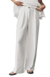 Next Tailored Wide Leg Pants In White