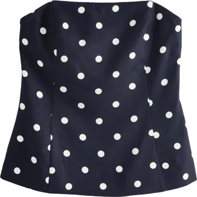 Next Textured Spot Strapless Top