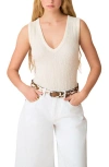 Next Textured V-neck Sleeveless Knit Top In Neutral