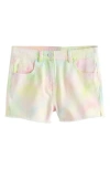 Next Tie Dye Denim Shorts In Multi