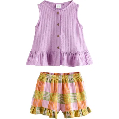 Next Kids'  Vest & Shorts Set In Multi