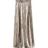 Next Wide Leg Metallic Pants In Multi