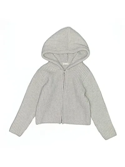 Pre-owned Next Kids' Zip Up Hoodie In Silver