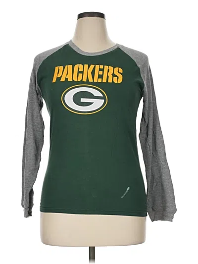 Pre-owned Nfl 3/4 Sleeve T-shirt In Green