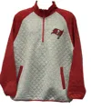 Nfl Apparel Men's Tampa Bay Buccaneers 1/4-zip Pullover In Grey In Grey