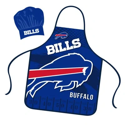 Nfl Apron & Chef Hat Set - Buffalo Bills In Blue