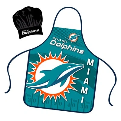 Nfl Apron & Chef Hat Set - Miami Dolphins